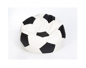 Кресло-мешок Мяч малый бело-черное в Миассе - miass.mebel-74.com | фото