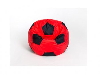 Кресло-мешок Мяч малый красно-черное в Миассе - miass.mebel-74.com | фото