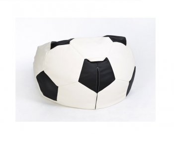Кресло-мешок Мяч малый бело-черное в Миассе - miass.mebel-74.com | фото