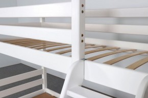 АДЕЛЬ Кровать двухъярусная с наклонной лестницей (белый) в Миассе - miass.mebel-74.com | фото