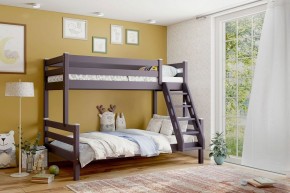 АДЕЛЬ Кровать двухъярусная с наклонной лестницей (лаванда) в Миассе - miass.mebel-74.com | фото