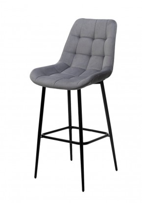 Барный стул ХОФМАН, цвет H-14 Серый, велюр / черный каркас М-City в Миассе - miass.mebel-74.com | фото