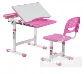 Комплект парта + стул трансформеры Cantare Pink в Миассе - miass.mebel-74.com | фото