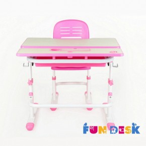 Парта-трансформер + стул Lavoro Pink в Миассе - miass.mebel-74.com | фото