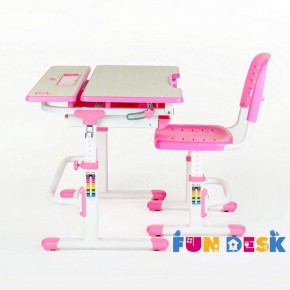 Парта-трансформер + стул Lavoro Pink в Миассе - miass.mebel-74.com | фото