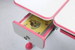 Парта-трансофрмер Amare Pink с выдвижным ящиком в Миассе - miass.mebel-74.com | фото