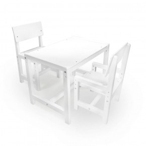 Детский растущий комплект стол и два стула  Я САМ "Лофт" (Белый, Белый) в Миассе - miass.mebel-74.com | фото