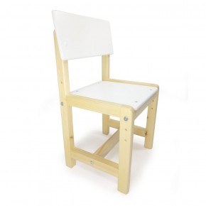 Детский растущий комплект стол и стул  Я САМ "Лофт" (Белый, Сосна) в Миассе - miass.mebel-74.com | фото