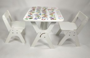 Детский растущий стол-парта и два стула Я САМ "Умка-Дуо" (Алфавит) в Миассе - miass.mebel-74.com | фото