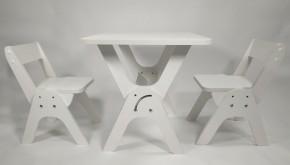 Детский растущий стол-парта и два стула Я САМ "Умка-Дуо" (Белый) в Миассе - miass.mebel-74.com | фото