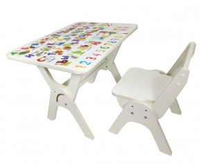 Детский растущий стол-парта и стул Я САМ "Умка" (Алфавит) в Миассе - miass.mebel-74.com | фото