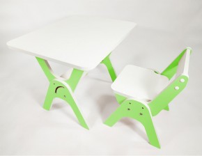 Детский растущий стол-парта и стул Я САМ "Умка" (Зеленый) в Миассе - miass.mebel-74.com | фото