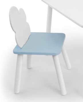 Детский стул Облачко (Белый/Голубой/Белый) в Миассе - miass.mebel-74.com | фото