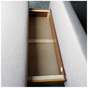 Диван-кровать Комфорт без подлокотников BALTIC AZURE (2 подушки) в Миассе - miass.mebel-74.com | фото