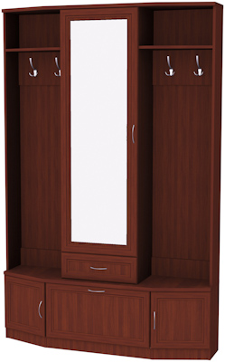 Шкаф для прихожей с зеркалом арт.600 в Миассе - miass.mebel-74.com | фото