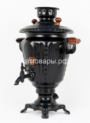 Электрический самовар "Черный Русский" матовая рюмка в наборе на 3 литра (Ограниченная серия) в Миассе - miass.mebel-74.com | фото