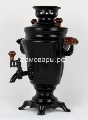 Электрический самовар "Черный Русский" матовый тюльпан на 1,5 литра. Ограниченная серия. в Миассе - miass.mebel-74.com | фото