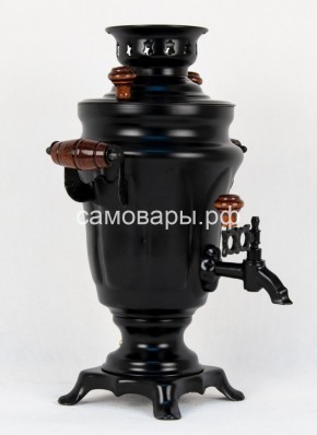 Электрический самовар "Черный Русский" матовый тюльпан на 1,5 литра. Ограниченная серия. в Миассе - miass.mebel-74.com | фото