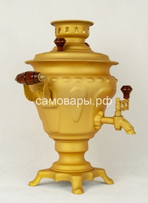 Электрический самовар "Русское золото" матовая груша на 2 литра (Ограниченная серия) в Миассе - miass.mebel-74.com | фото