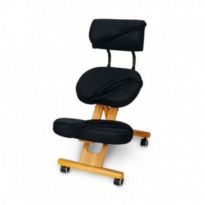Коленный стул со спинкой Smartstool KW02В + Чехлы в Миассе - miass.mebel-74.com | фото