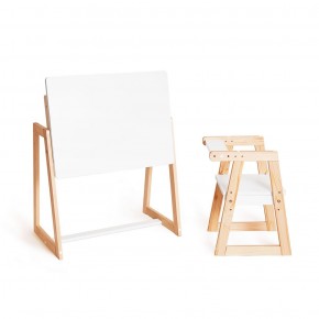 Комплект детской мебели стол и  два стула Я САМ "Лофт-Дуо" (Белый) в Миассе - miass.mebel-74.com | фото
