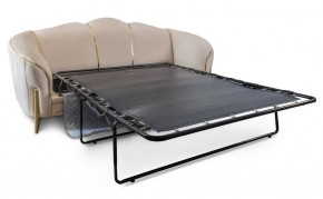 Комплект мягкой мебели Lara 3-1-1 с раскладным механизмом (бежевый/золото) в Миассе - miass.mebel-74.com | фото