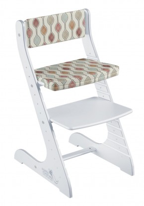 Комплект растущий стул и подушки Конёк Горбунёк Стандарт (Белый, Капелька) в Миассе - miass.mebel-74.com | фото