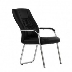 Кресло Barneo K-15 для посетителей и переговорных (черный) в Миассе - miass.mebel-74.com | фото