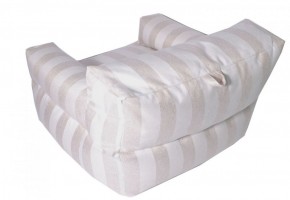 Кресло бескаркасное Уют полоса (Молочный) в Миассе - miass.mebel-74.com | фото