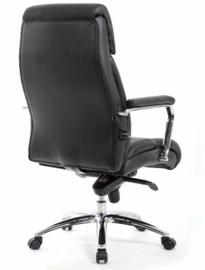Кресло BRABIX PREMIUM "Phaeton EX-502" (кожа с компаньоном, хром, черное) 530882 в Миассе - miass.mebel-74.com | фото