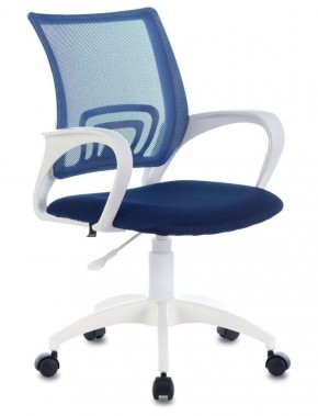 Кресло BRABIX "Fly MG-396W" (белый/темно-синее) 532399 в Миассе - miass.mebel-74.com | фото