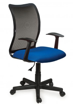 Кресло BRABIX "Spring MG-307", с подлокотниками, комбинированное синее/черное TW, 531404 в Миассе - miass.mebel-74.com | фото
