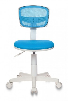 Кресло детское Бюрократ CH-W299/LB/TW-55 голубой в Миассе - miass.mebel-74.com | фото