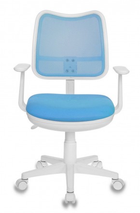 Кресло детское Бюрократ CH-W797/LB/TW-55 голубой в Миассе - miass.mebel-74.com | фото