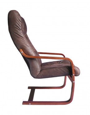 Кресло для отдыха (пружинка) Магнат 102-З-Ш замша ШОКОЛАД в Миассе - miass.mebel-74.com | фото