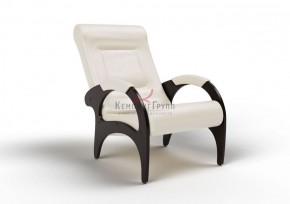 Кресло для отдыха Римини 19-К-КР (экокожа/венге) КРЕМ в Миассе - miass.mebel-74.com | фото