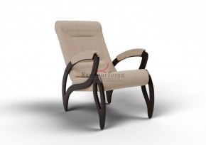 Кресло для отдыха Зельден 20-Т-П (ткань/венге) ПЕСОК в Миассе - miass.mebel-74.com | фото