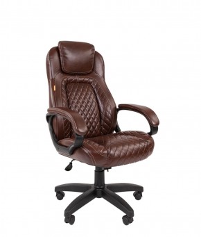 Кресло для руководителя  CHAIRMAN 432 (Экокожа коричневая) в Миассе - miass.mebel-74.com | фото