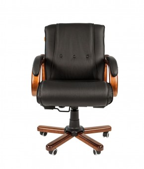 Кресло для руководителя CHAIRMAN  653 М (Кожа) Черное в Миассе - miass.mebel-74.com | фото