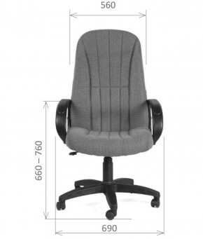 Кресло для руководителя  CHAIRMAN 685 СТ (ткань стандарт 20-23 серая) в Миассе - miass.mebel-74.com | фото
