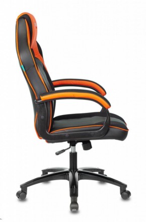 Кресло игровое Бюрократ VIKING 2 AERO ORANGE черный/оранжевый в Миассе - miass.mebel-74.com | фото