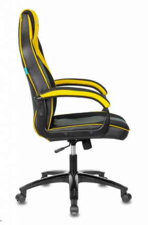 Кресло игровое Бюрократ VIKING 2 AERO YELLOW черный/желтый в Миассе - miass.mebel-74.com | фото