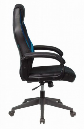 Кресло игровое Бюрократ VIKING 3 AERO BLUE черный/синий в Миассе - miass.mebel-74.com | фото