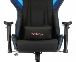 Кресло игровое Бюрократ VIKING 4 AERO BLUE черный/синий в Миассе - miass.mebel-74.com | фото