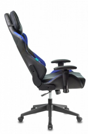 Кресло игровое Бюрократ VIKING 5 AERO BLUE черный/синий в Миассе - miass.mebel-74.com | фото