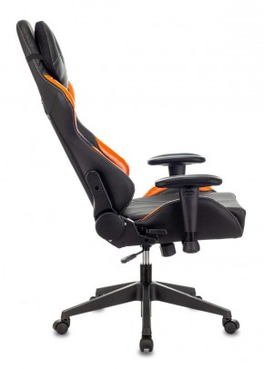 Кресло игровое Бюрократ VIKING 5 AERO ORANGE черный/оранжевый в Миассе - miass.mebel-74.com | фото