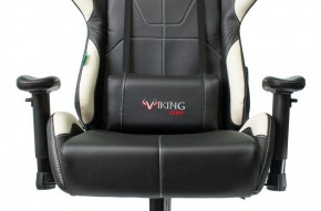 Кресло игровое Бюрократ VIKING 5 AERO WHITE черный/белый в Миассе - miass.mebel-74.com | фото