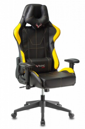 Кресло игровое Бюрократ VIKING 5 AERO YELLOW черный/желтый в Миассе - miass.mebel-74.com | фото