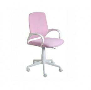 Кресло Ирис White сетка/ткань розовая в Миассе - miass.mebel-74.com | фото