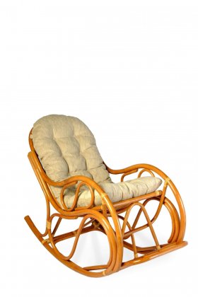 Кресло - качалка 05/04 с подушкой (Коньяк) в Миассе - miass.mebel-74.com | фото